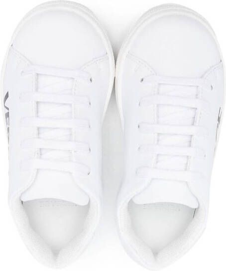 Versace Kids Sneakers met logoprint Wit