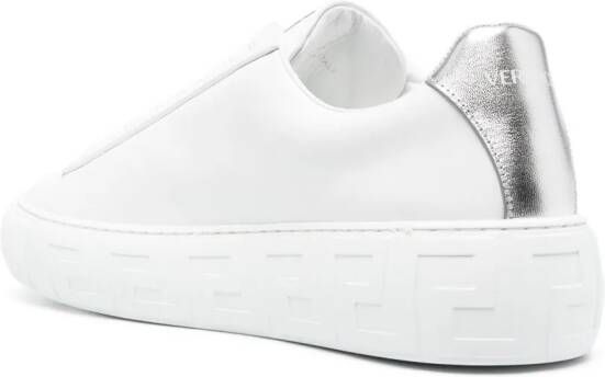 Versace Greca sneakers met logoprint Wit