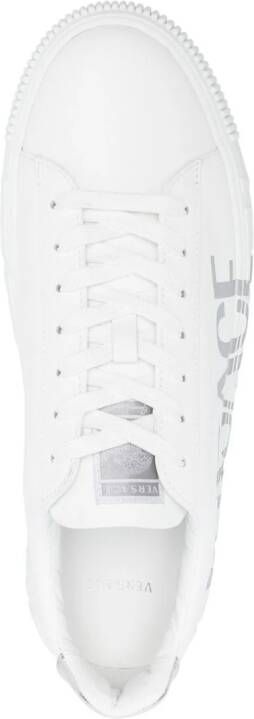 Versace Greca sneakers met logoprint Wit