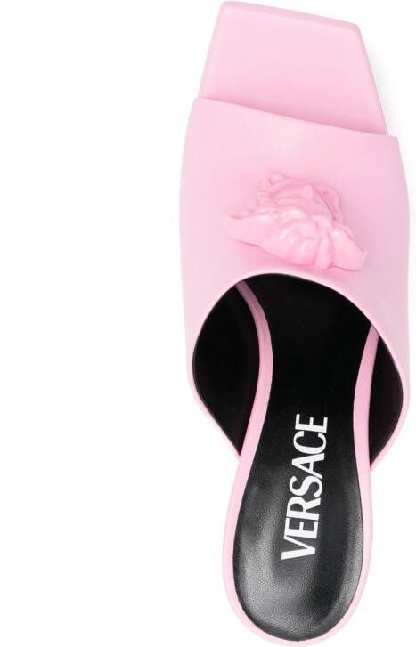 Versace La Medusa muiltjes met plateauzool Roze