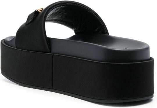 Versace Medusa 1995 sandalen met plateauzool Zwart