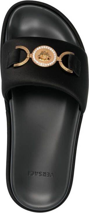 Versace Medusa 1995 sandalen met plateauzool Zwart