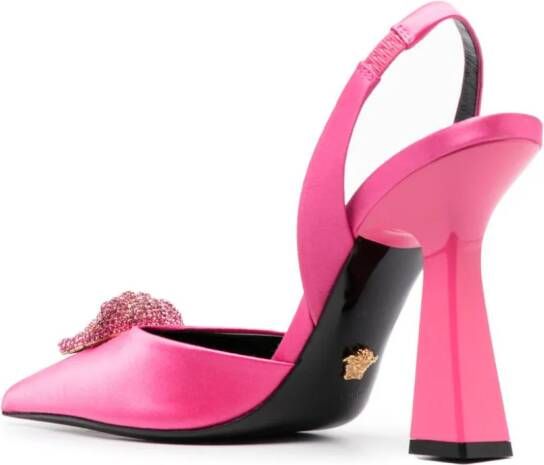 Versace La Medusa slingback pumps Roze