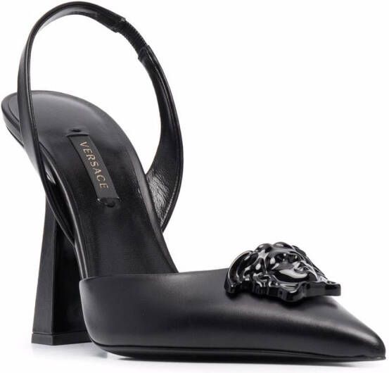 Versace La Medusa slingback pumps Zwart