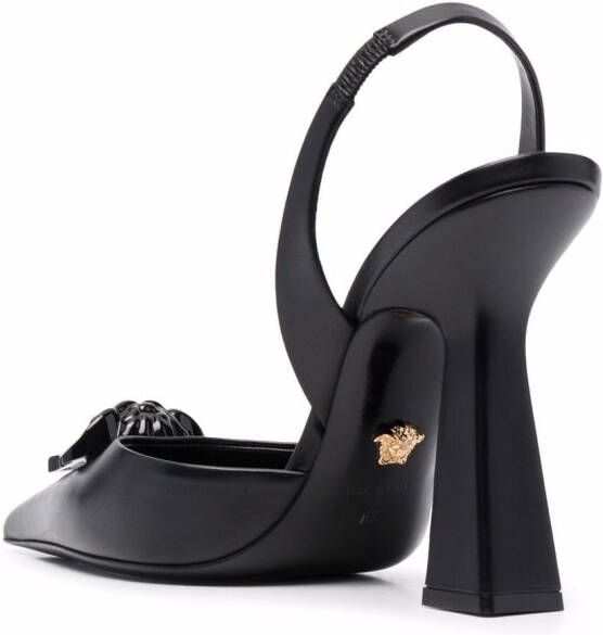 Versace La Medusa slingback pumps Zwart
