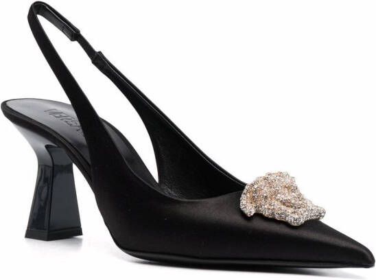 Versace La Medusa slingback pumps Zwart