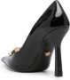 Versace La Medusa 105mm lakleren pumps Zwart - Thumbnail 3