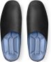 Versace Leren slippers met logo-reliëf Zwart - Thumbnail 3