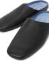 Versace Leren slippers met logo-reliëf Zwart - Thumbnail 4