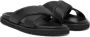 Versace Leren slippers met logo Zwart - Thumbnail 2