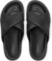 Versace Leren slippers met logo Zwart - Thumbnail 3
