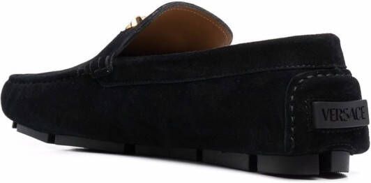 Versace Loafers met Medusa plakkaat Zwart