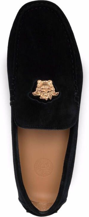 Versace Loafers met Medusa plakkaat Zwart