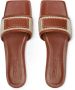 Versace Theia Barocco raffia slippers Bruin - Thumbnail 3