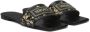 Versace Slippers met logopatch Zwart - Thumbnail 2