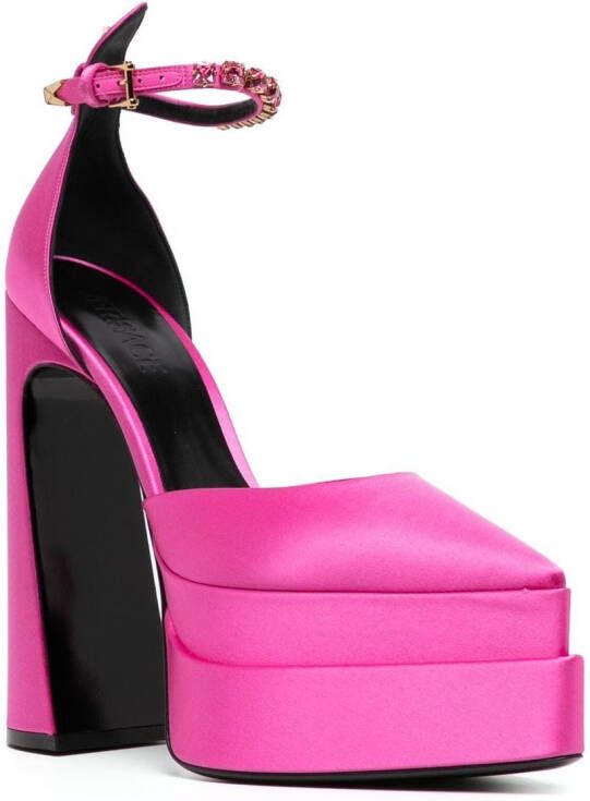 Versace Mary Jane sandalen met plateauzool Roze