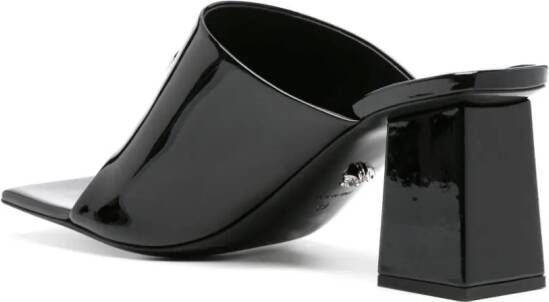 Versace 70 mm Medusa leren muiltjes Zwart