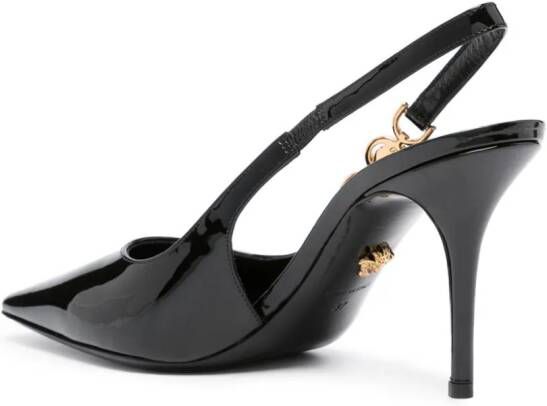 Versace Medusa '95 gelakte pumps Zwart