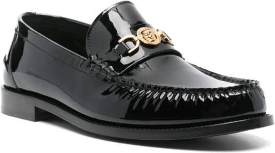 Versace Medusa '95 leren loafers Zwart