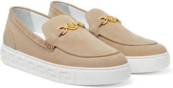 Versace Medusa '95 leren loafers Beige