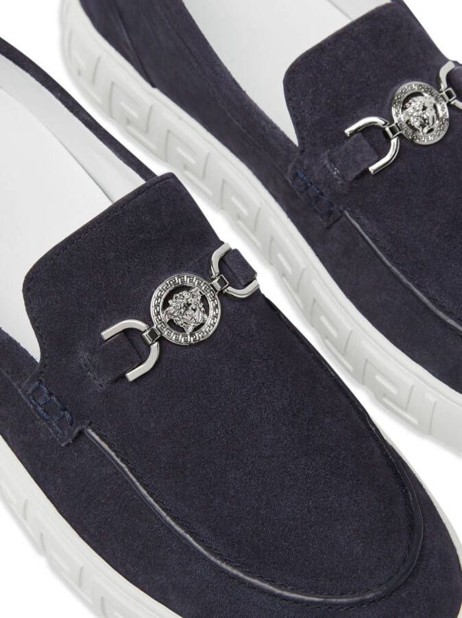 Versace Medusa '95 leren loafers Blauw