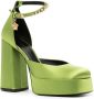 Versace Medusa Aevitas satijnen pumps Groen - Thumbnail 2