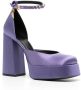 Versace Medusa Aevitas satijnen pumps Paars - Thumbnail 2