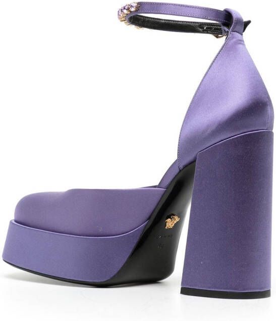 Versace Aevitas 120mm pumps met plateauzool Paars