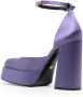 Versace Medusa Aevitas satijnen pumps Paars - Thumbnail 3