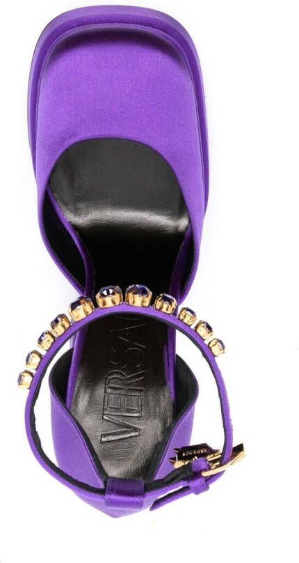 Versace Medusa Aevitas pumps met plateauzool Paars