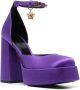 Versace Medusa Aevitas satijnen pumps Paars - Thumbnail 2