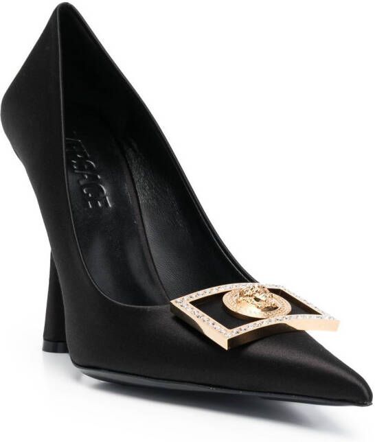 Versace Medusa Biggie pumps verfraaid met kristallen Zwart