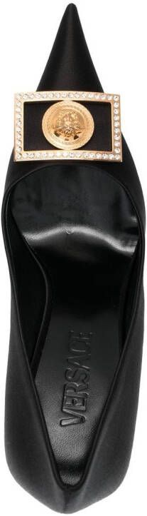 Versace Medusa Biggie pumps verfraaid met kristallen Zwart