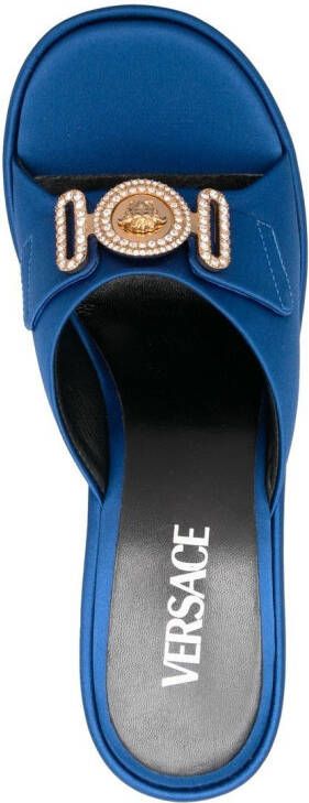 Versace Medusa Biggie sandalen Blauw