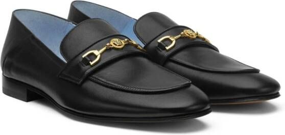 Versace Medusa leren slippers Zwart