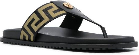 Versace Medusa Greca teenslippers Zwart