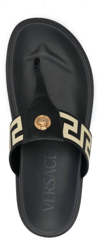 Versace Medusa Greca teenslippers Zwart