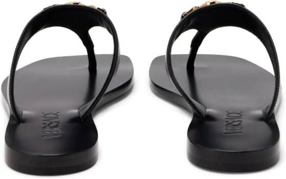Versace Sandalen met Medusa-plakkaat Zwart