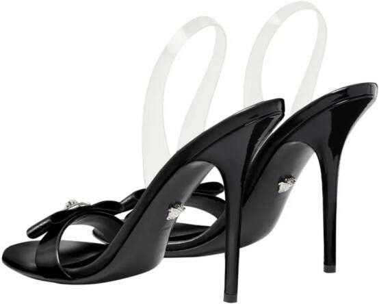 Versace Gianni Ribbon 110mm slingback sandalen Zwart