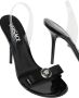 Versace Gianni Ribbon 110mm slingback sandalen Zwart - Thumbnail 5