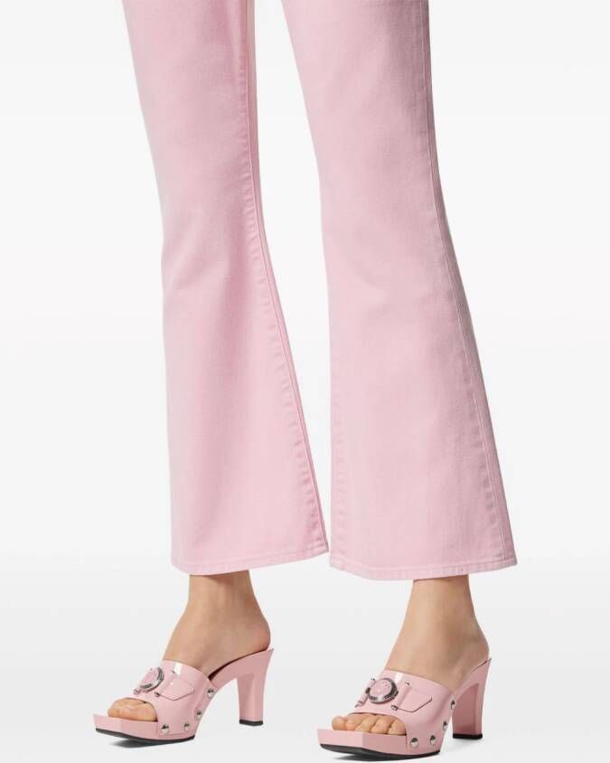 Versace 60mm lakleren klompen met Medusa-gesp Roze