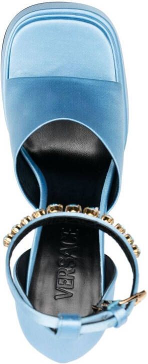 Versace Medusa Head sandalen met plateauzool Blauw