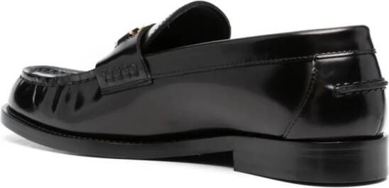 Versace Medusa 1995 leren loafers Zwart