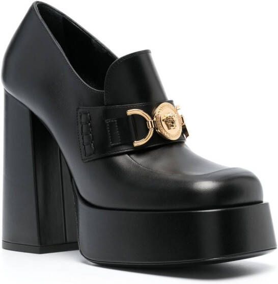 Versace Aevitas 120mm pumps met plateauzool Zwart