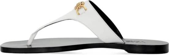 Versace Sandalen met Medusa-plakkaat Wit