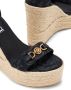 Versace Raffia sandalen met Medusa-plakkaat Zwart - Thumbnail 4
