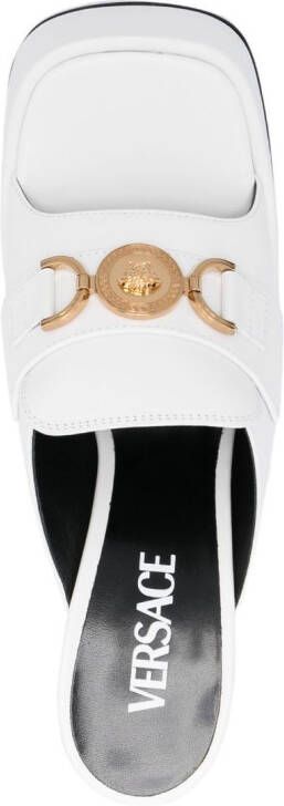 Versace Aevitas 120mm sandalen met plateauzool Wit