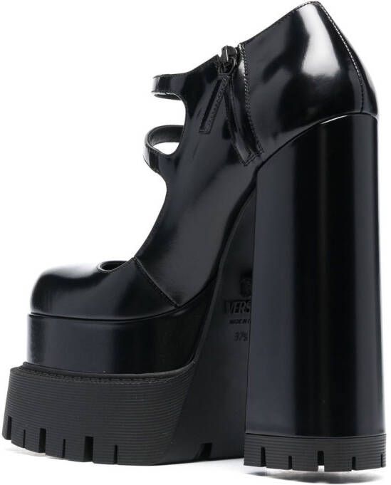 Versace Medusa pumps met plateauzool Zwart