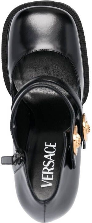 Versace Medusa pumps met plateauzool Zwart