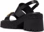 Versace Medusa sandalen met plakkaat Zwart - Thumbnail 3